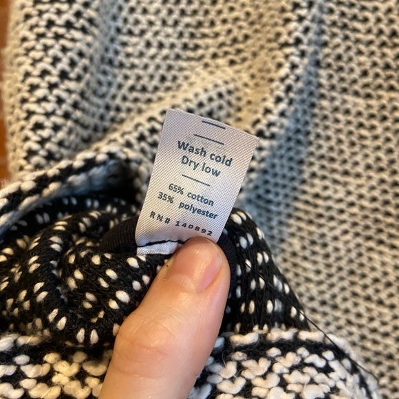 Marine Layer Birdseye Blazer in Black & White Contrast, S - Picture 5 of 6